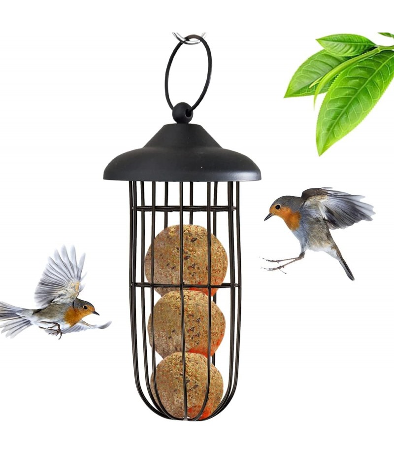KASTWAVE Hanging Bird Feeder -Durable and Squirrel-Proof Invite More Wild Birds to Your Garden,All-Weather Metal Feeder For Various Wild Birds
