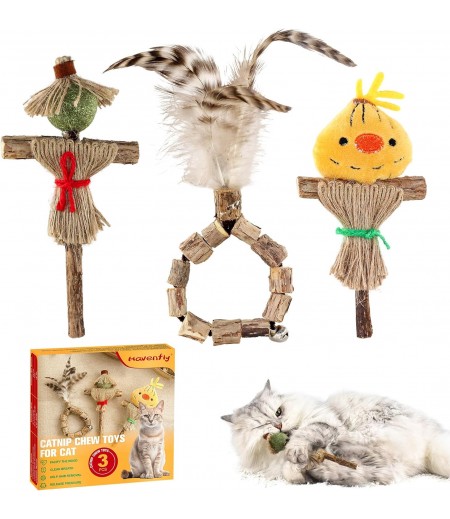 Silvervine Sticks Cat Toys, Catnip Chew Toys for Cats, Catnip Kittens Chew Toys Teeth Cleaning, Matatabi Dental Care Cat Treat Edible Kitty Lick Toys